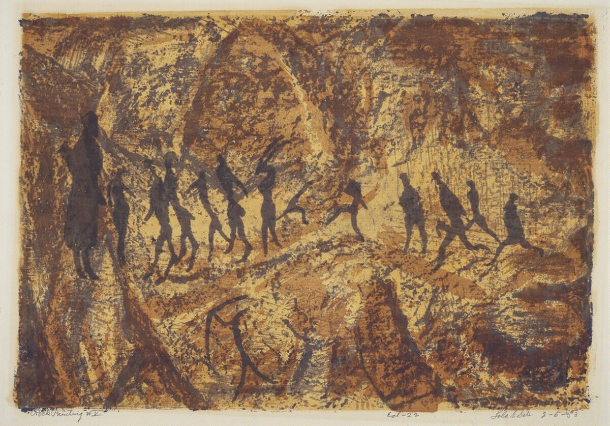Rock Painting V by Lola E. Dale