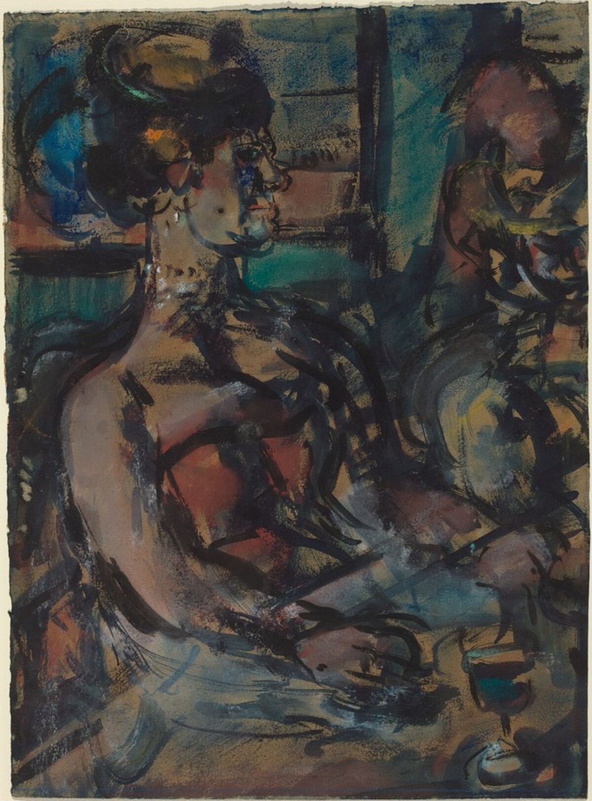 Café Scene by Georges Rouault