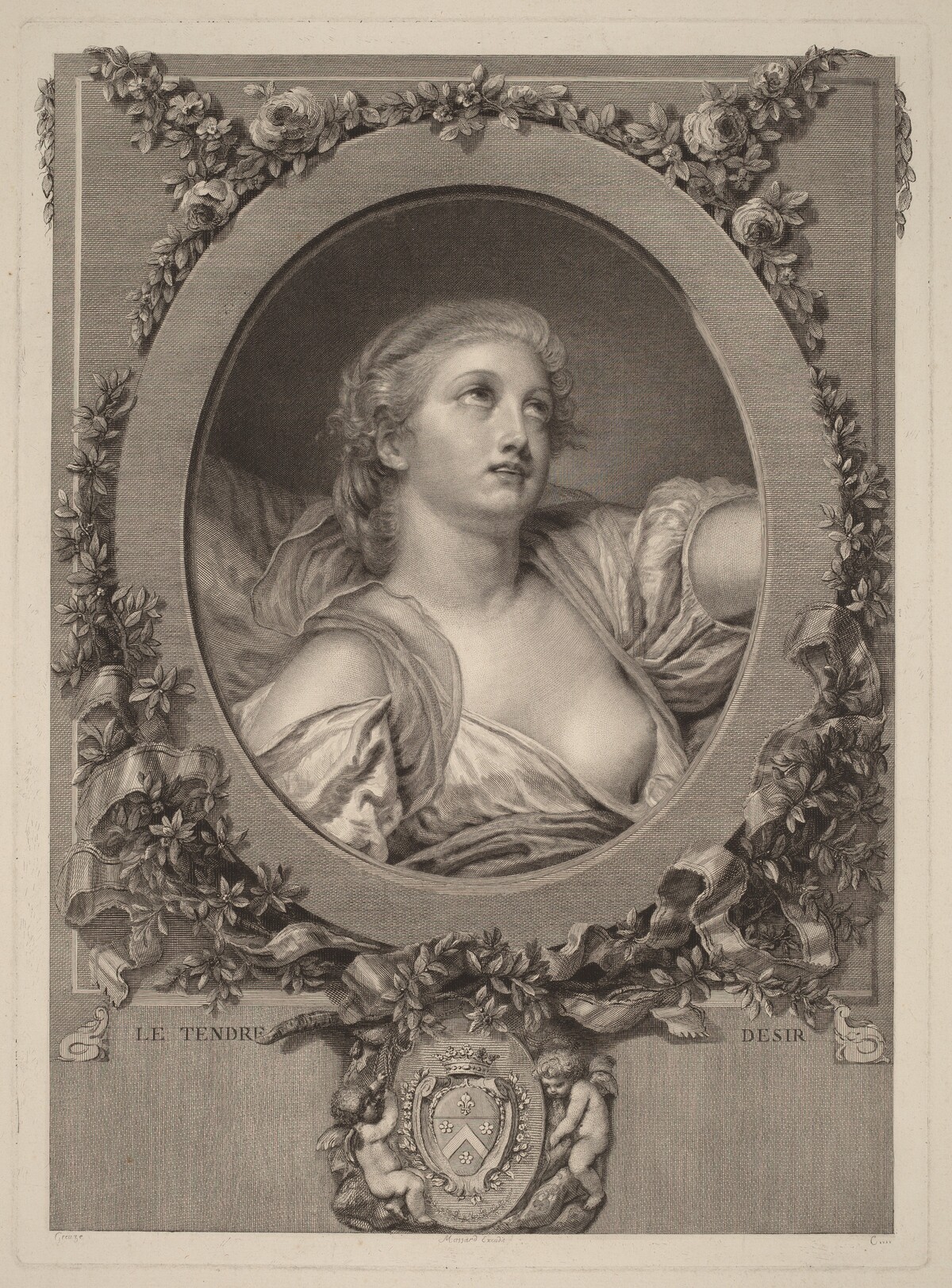 The Tender Desire (Le Tendre désir) by Manuel Salvador Carmona after Jean-Baptiste Greuze