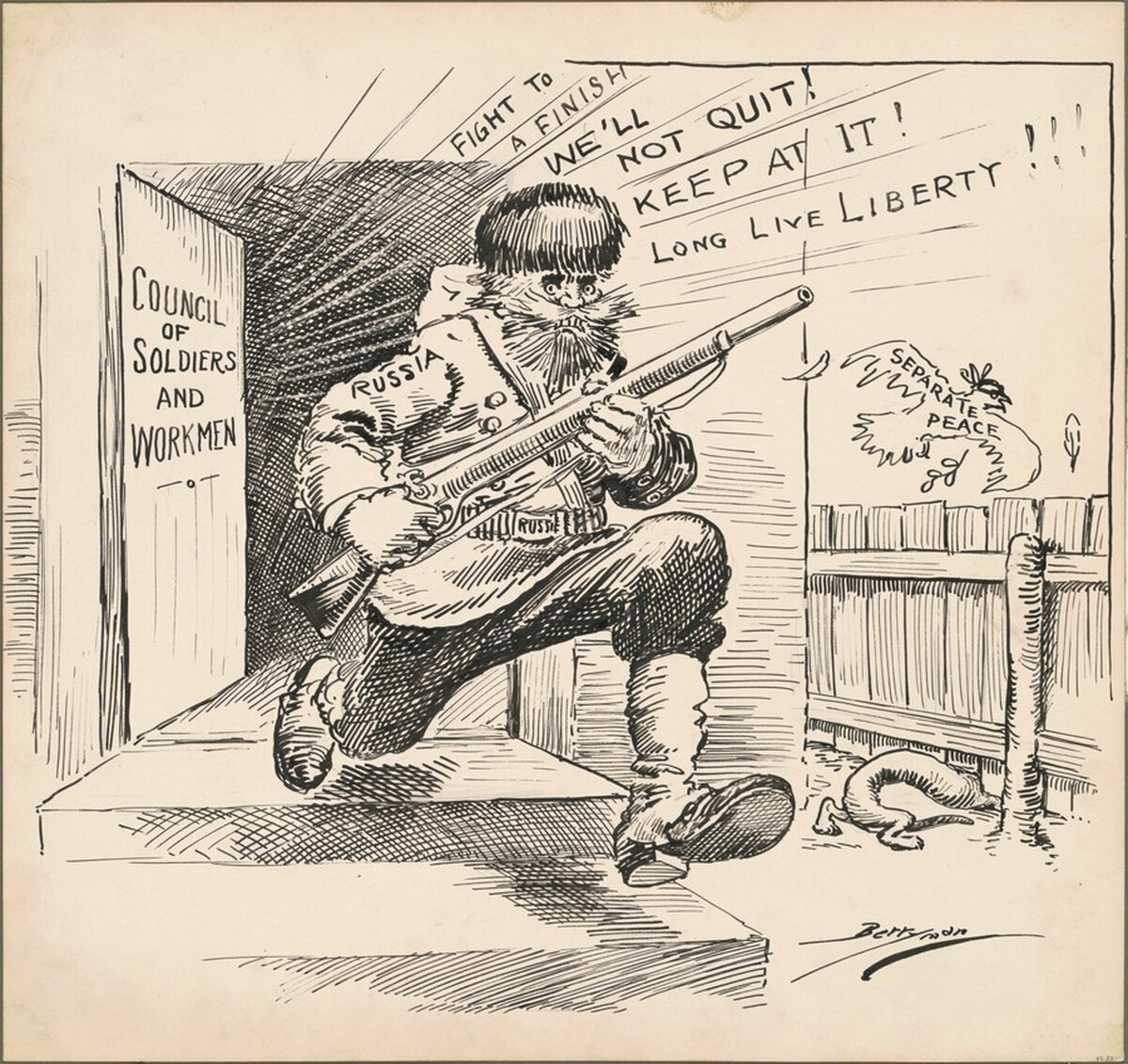 Council of Soldiers and Workmen by Clifford Kennedy Berryman
