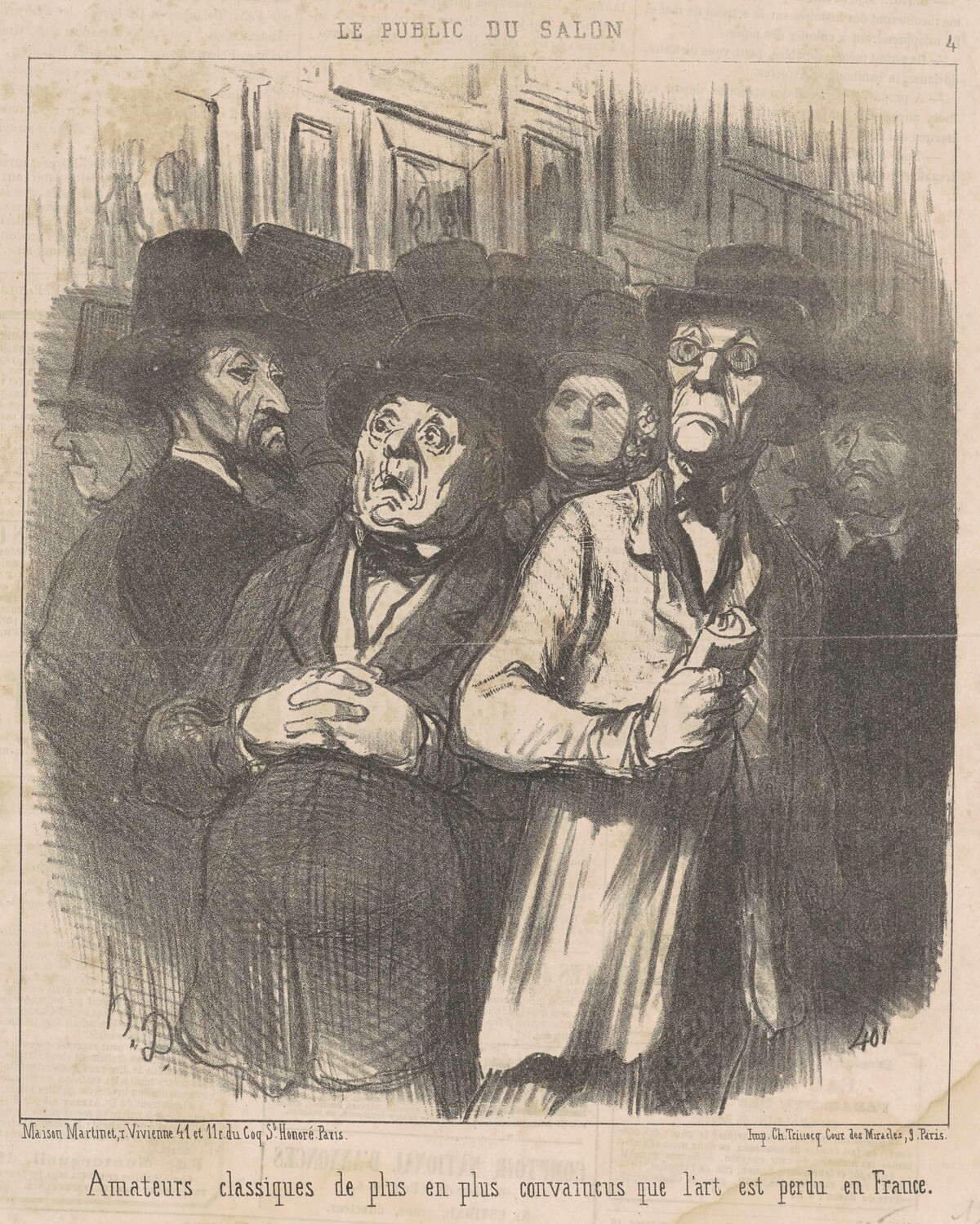 Amateurs classiques ... convaincus ... by Honoré Daumier