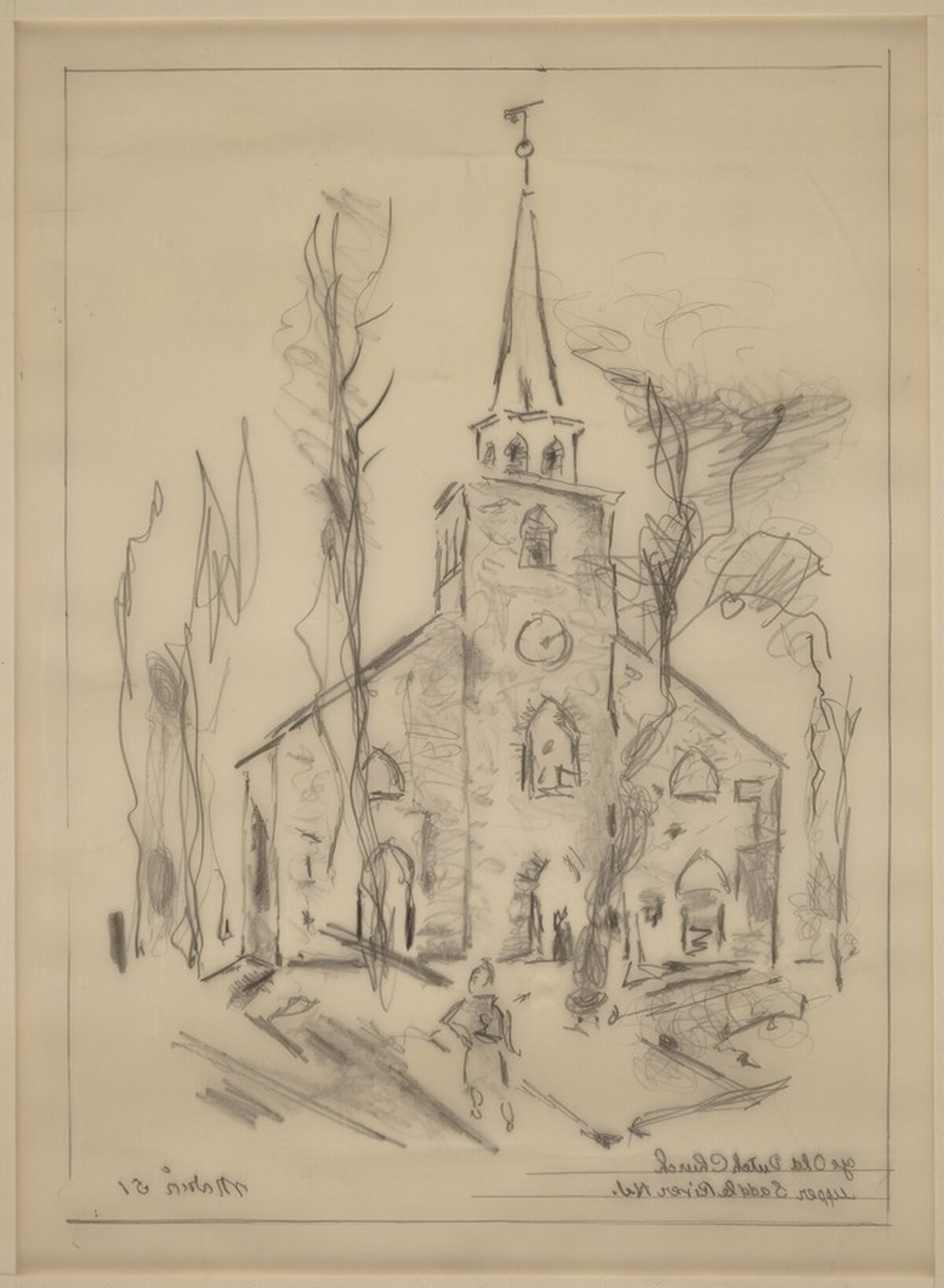 Ye Old Dutch Church, Upper Saddle River, New Jersey by John Marin