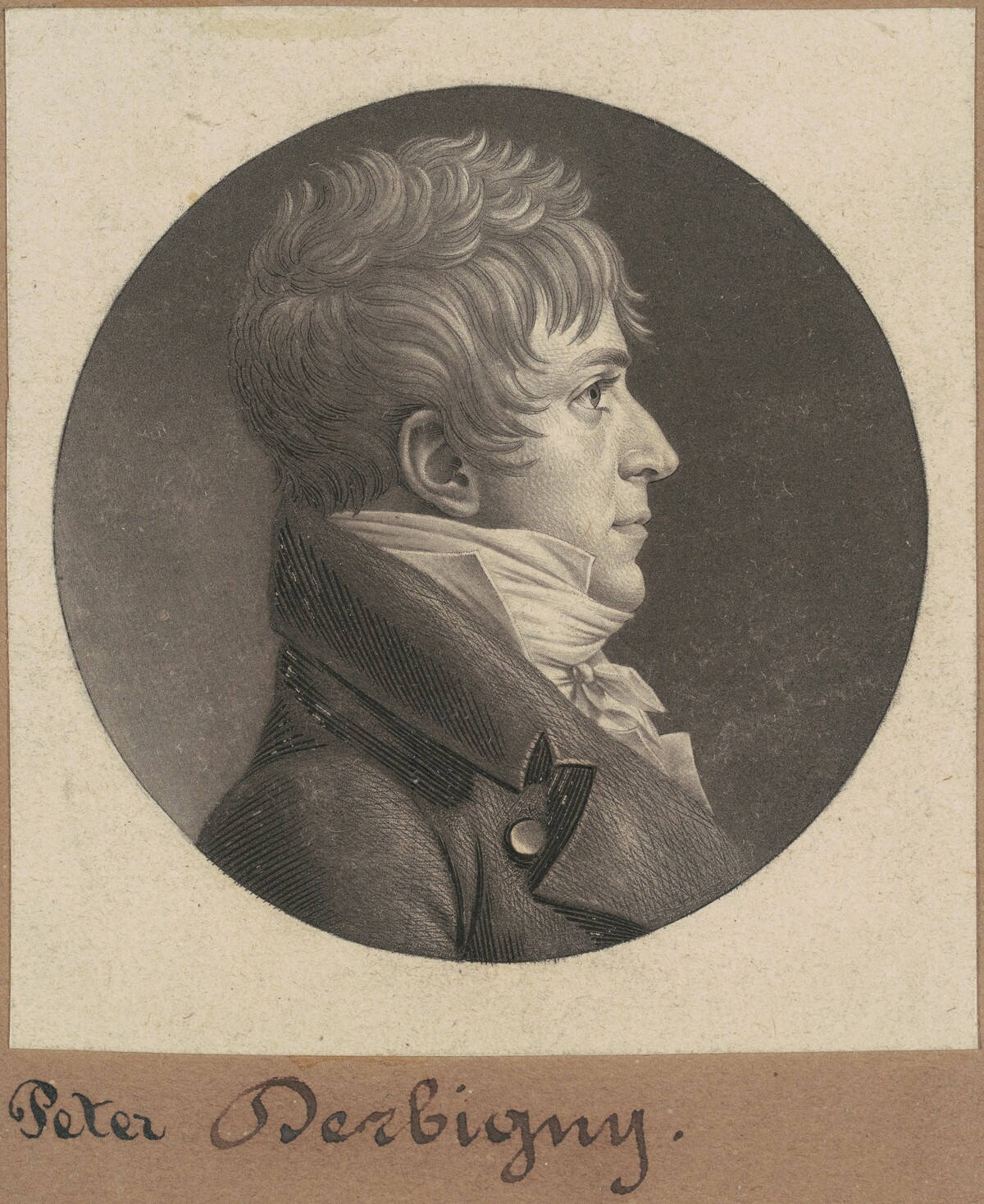 Pierre Auguste Charles Bourguignon Derbigny by Charles B. J. Févret de Saint-Mémin