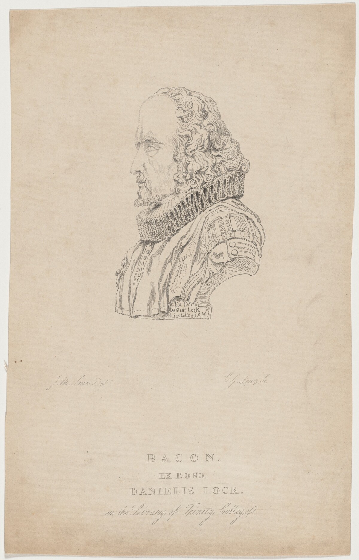 Francis Bacon by Charles George Lewis after Joseph Murray Ince