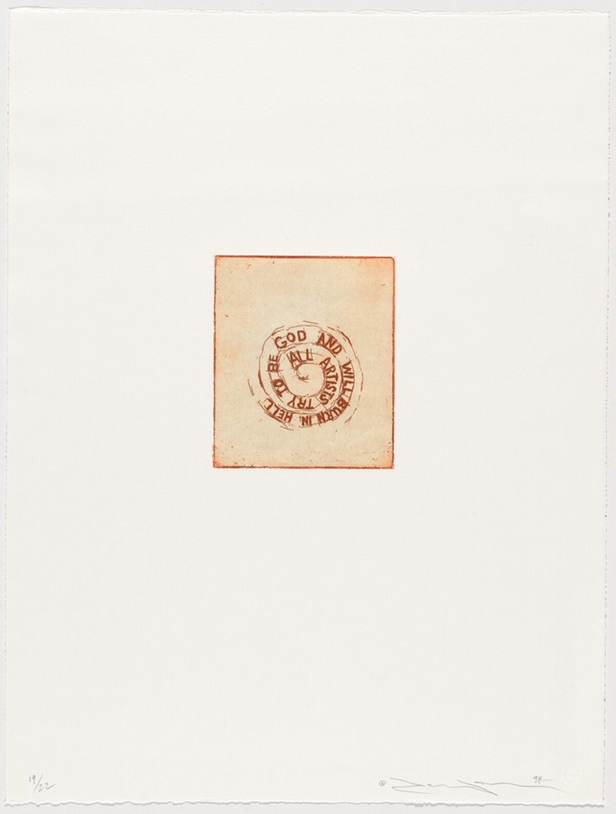 All Artists Try to Be God and Will Burn in Hell by Terry Allen