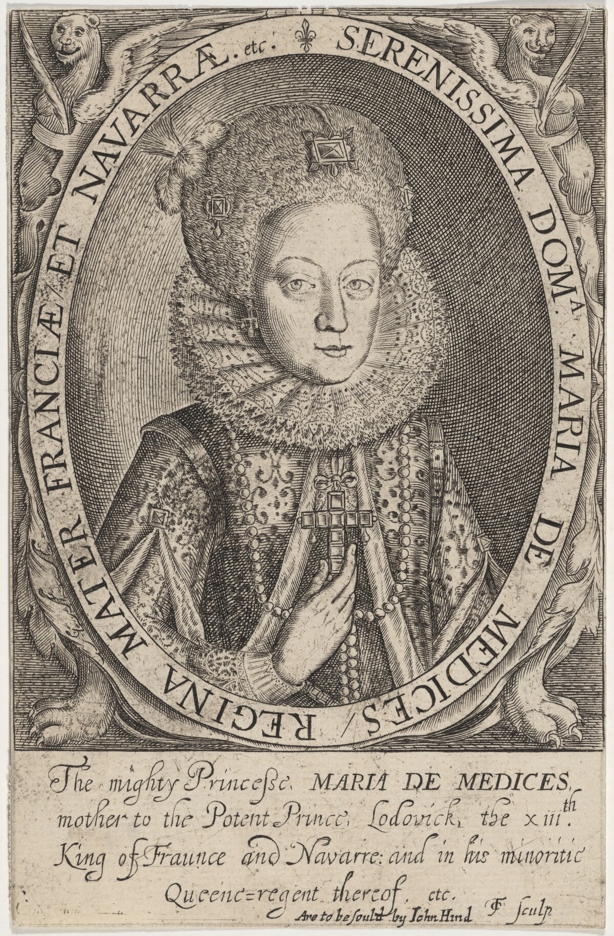 Marie de Medici, Wife of Henry IV of France by Thomas Cockson