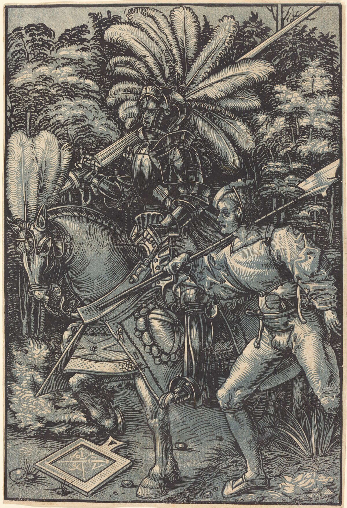 Knight and the Servant by Hans Wechtlin I