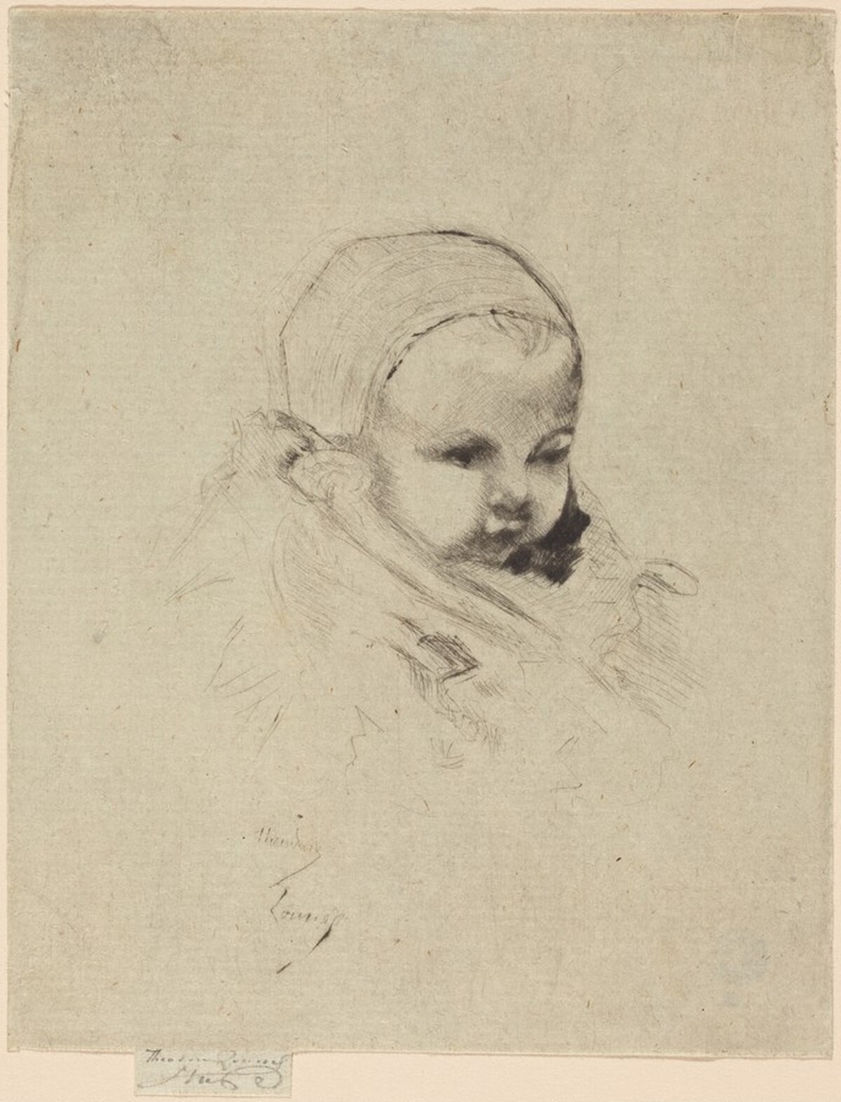 A Baby by Théodore Roussel
