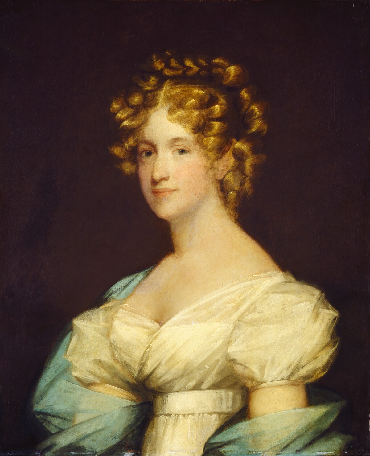 Charlotte Morton Dexter (Mrs. Andrew Dexter) by Gilbert Stuart, completed by an unknown artist