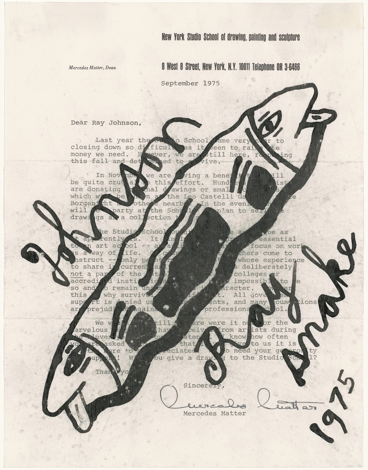 Snake by Ray Johnson