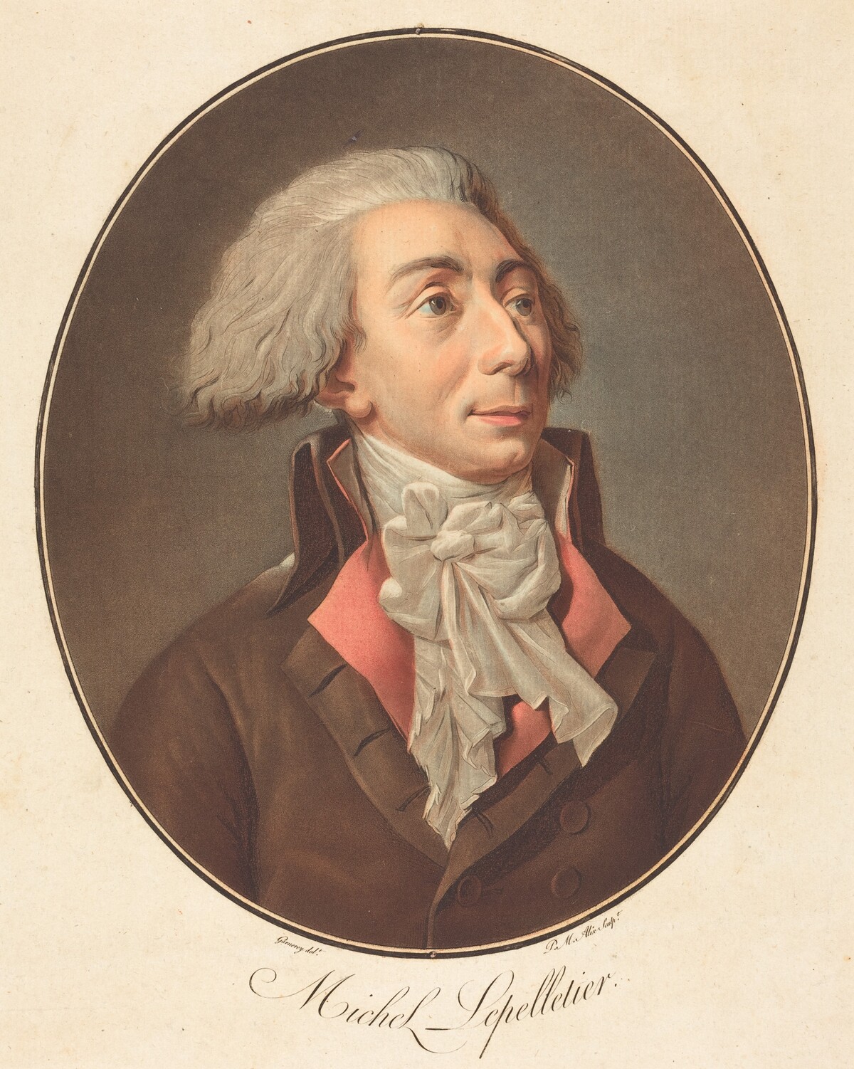 Michel Lepelletier by Pierre-Michel Alix after Jean-François Garnerey