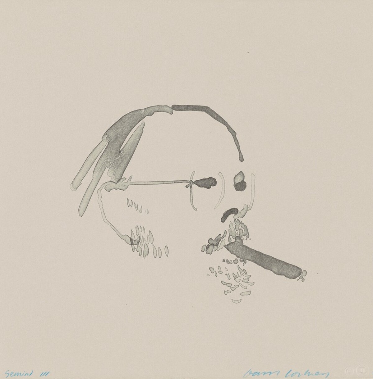 Henry with Cigar by David Hockney