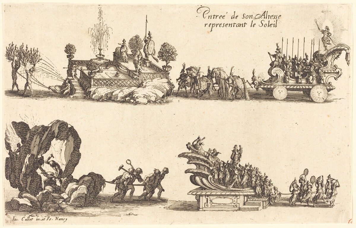 Entry of His Highness, Representing the Sun by Jacques Callot