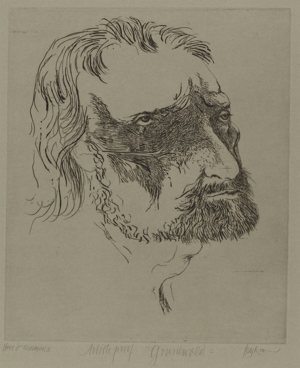 Matthias Grunewald, German, 1470-1528 by Leonard Baskin