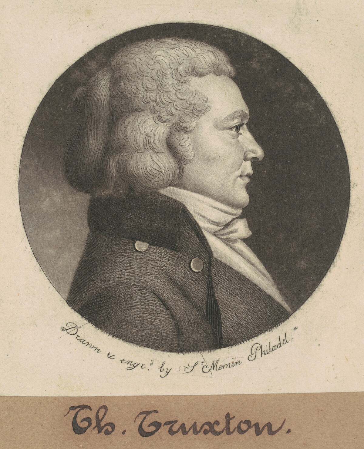 Thomas Truxtun by Charles B. J. Févret de Saint-Mémin