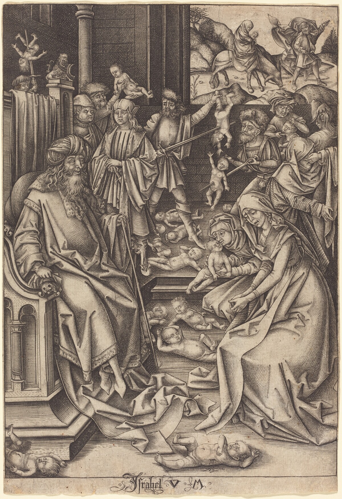 Massacre of the Innocents by Israhel van Meckenem after Hans Holbein the Elder