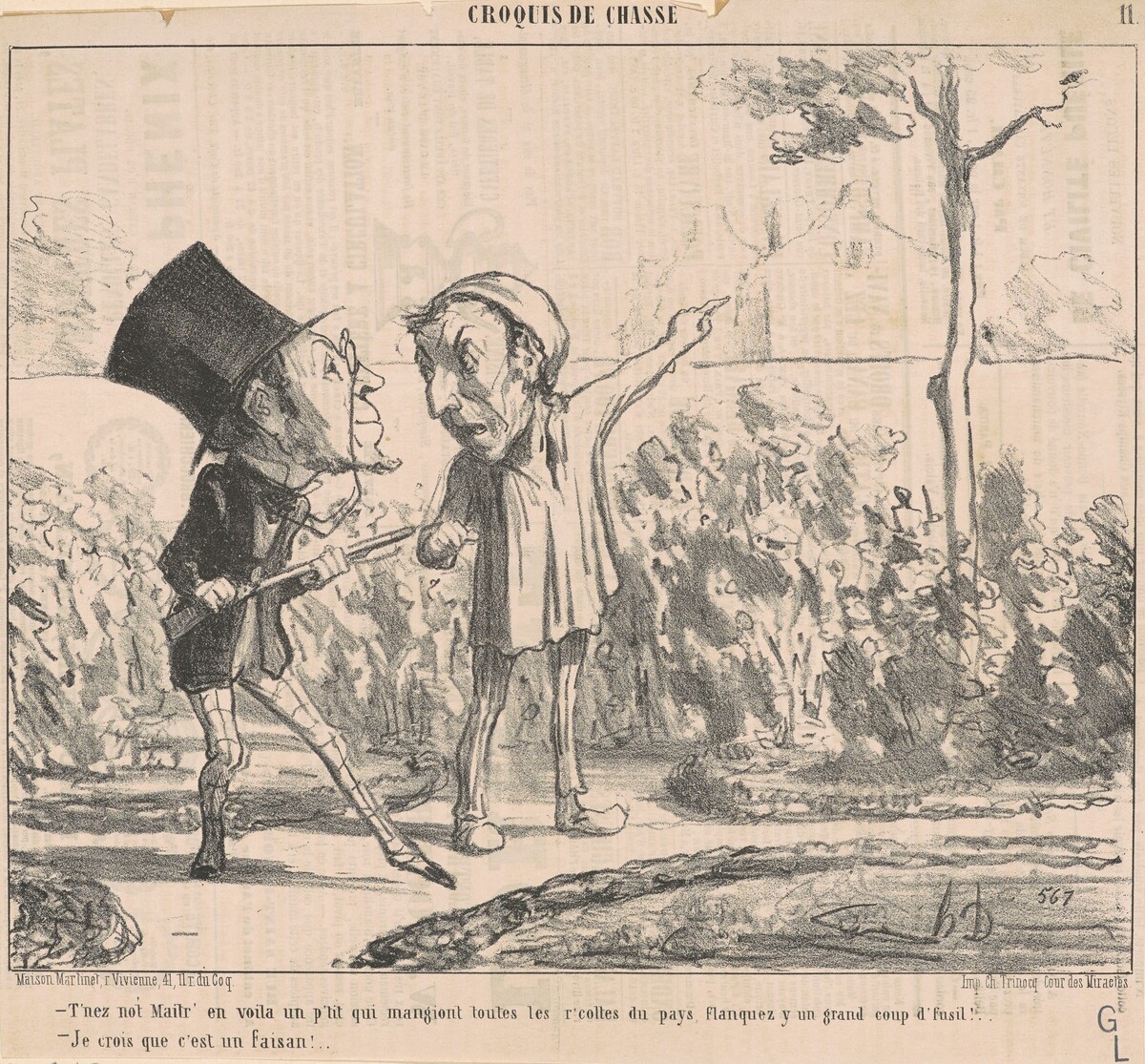 T'nez not' maitr' en voila un p'tit ... by Honoré Daumier