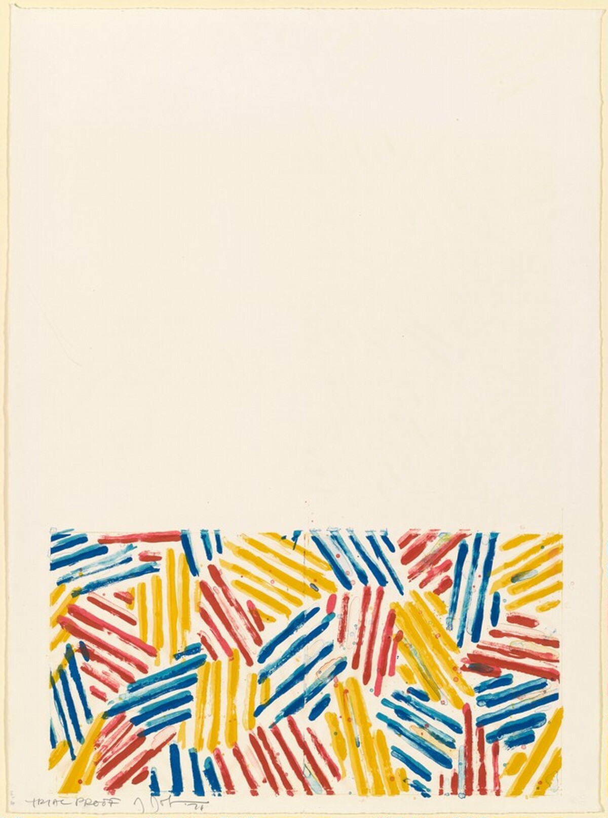 #2 (after 'Untitled 1975') [trial proof] by Jasper Johns