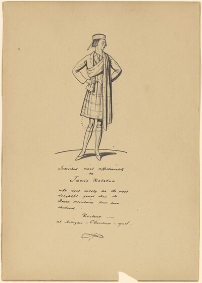 Janie Ralston in a Kilt