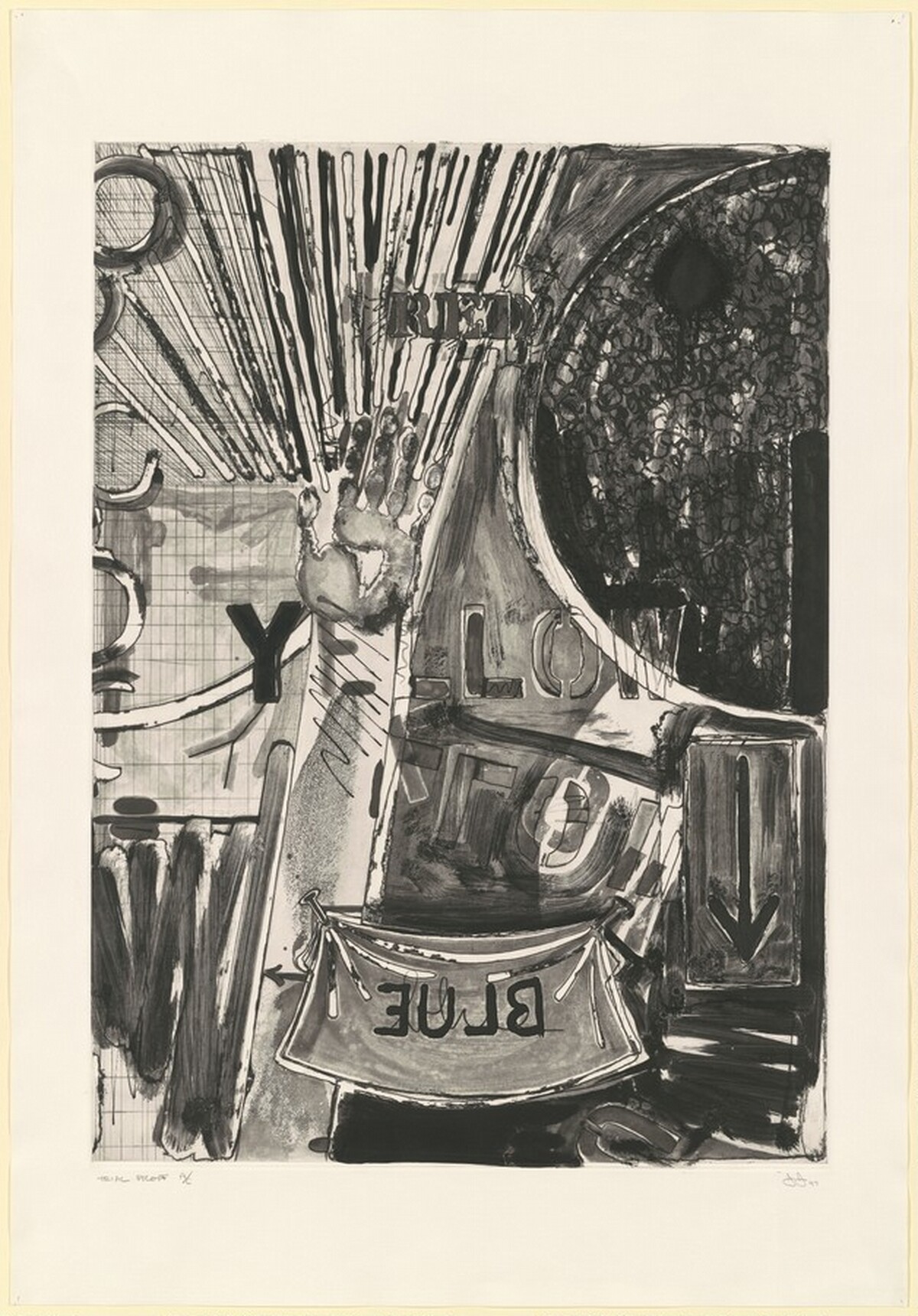 Untitled [trial proof A] by Jasper Johns