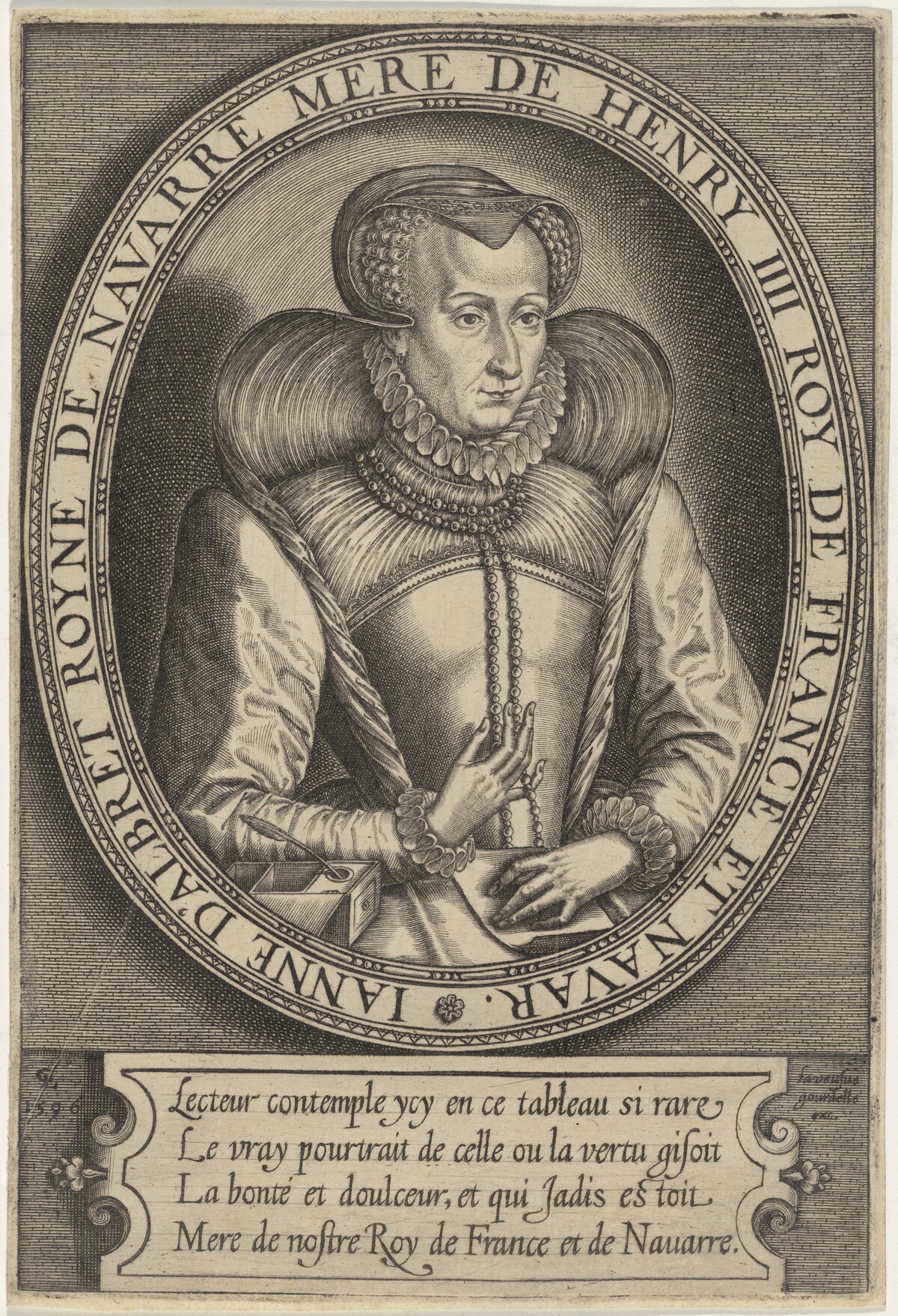 Jeanne d'Albret, Queen of Navarre, Mother of Henry IV of France by Gerard de Lairesse