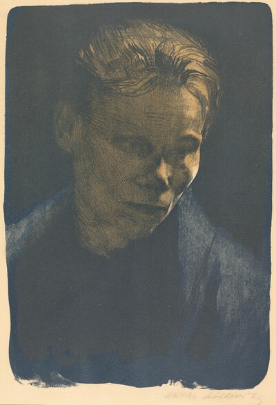 Peasant Woman in a Blue Shawl