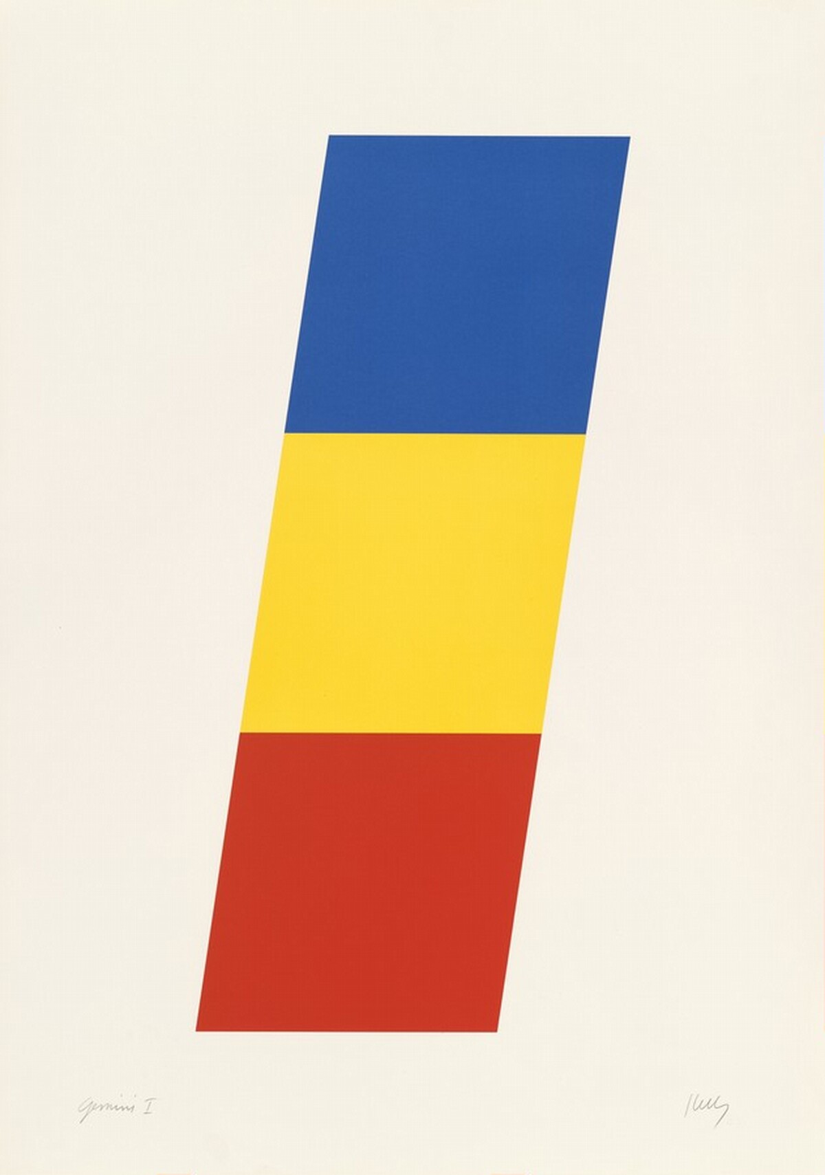 Blue Yellow Red by Ellsworth Kelly