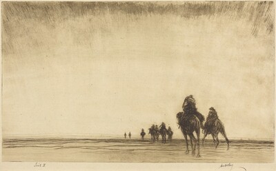 Dawn - The Camel Patrol Setting Out