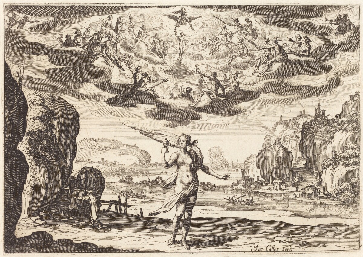 Pandora by Jacques Callot