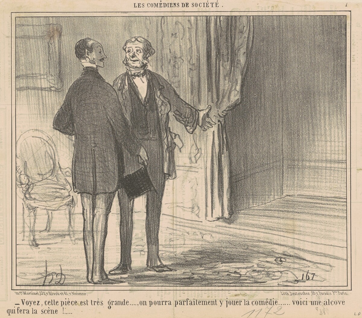 Voyez, cette pièce est très grande ... by Honoré Daumier