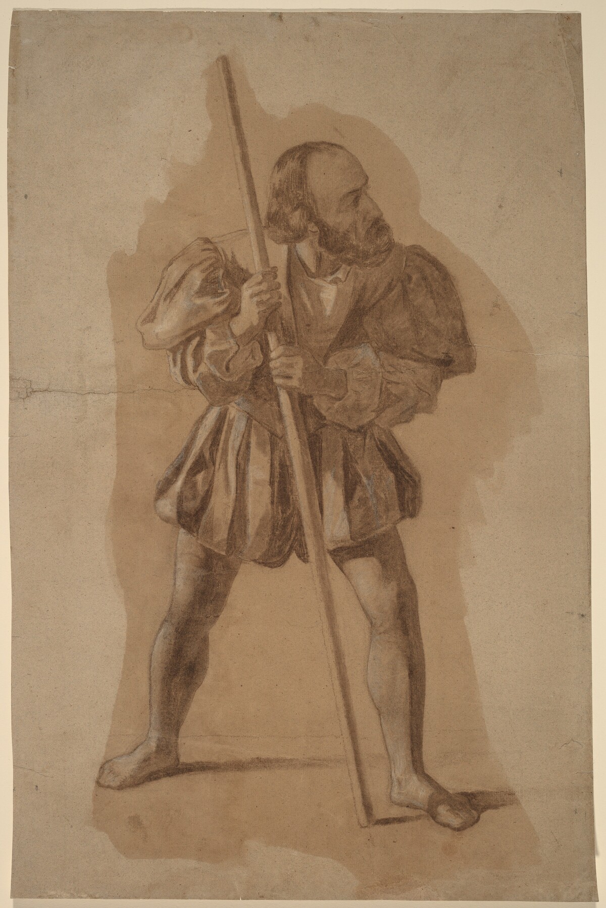 Figure Costume Study for Columbus Mural, Washington, D.C. by John Vanderlyn