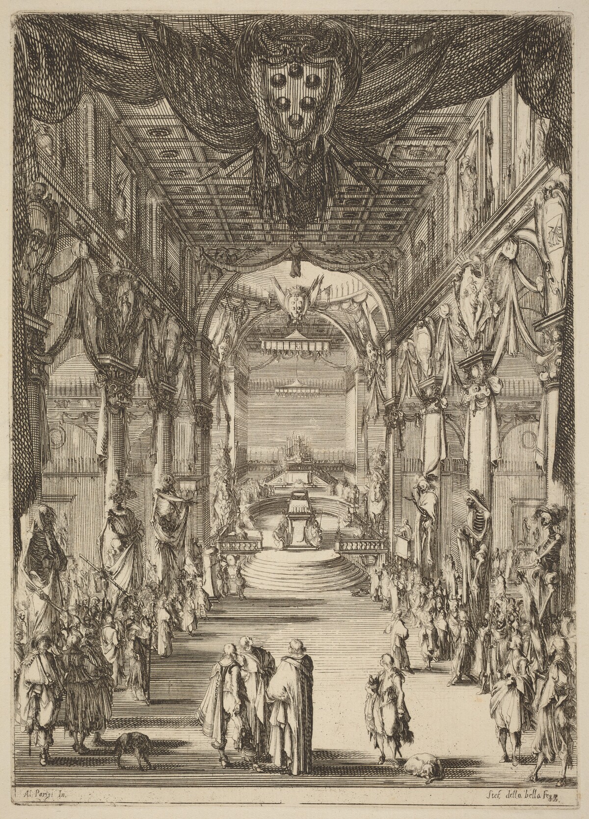 Funeral of Prince Francesco de Medici by Stefano Della Bella