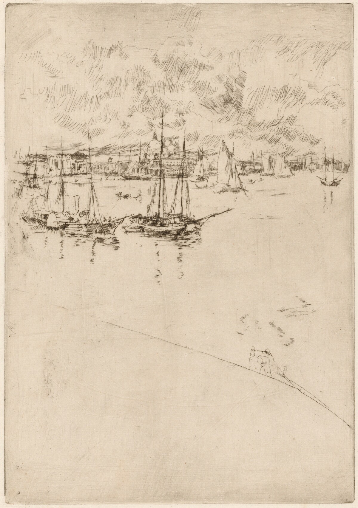 The Steamboat, Venice by James McNeill Whistler
