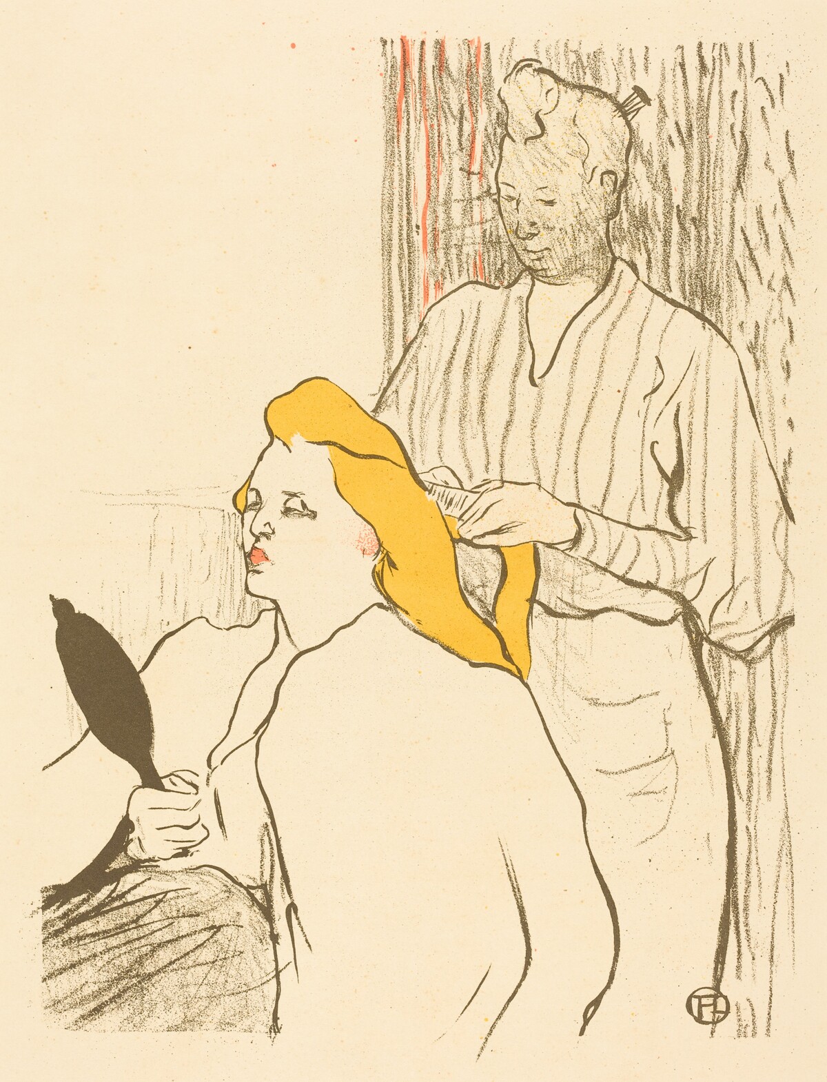 The Hairdresser - Program for the Théâtre Libre (Le coiffeur - Programme du Théâtre Libre) by Henri de Toulouse-Lautrec