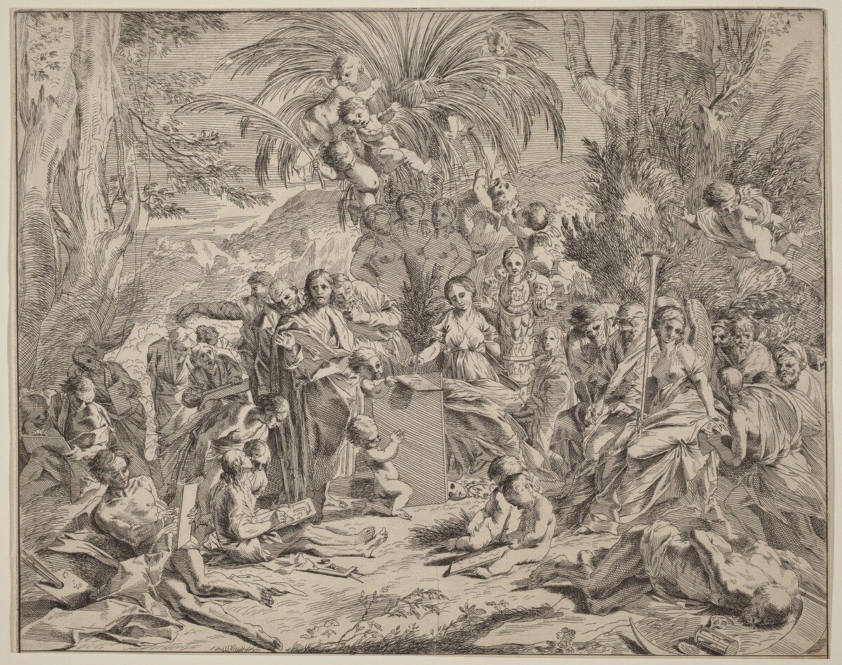 Allegory of Painting by Italian 17th Century, after Pietro Testa
