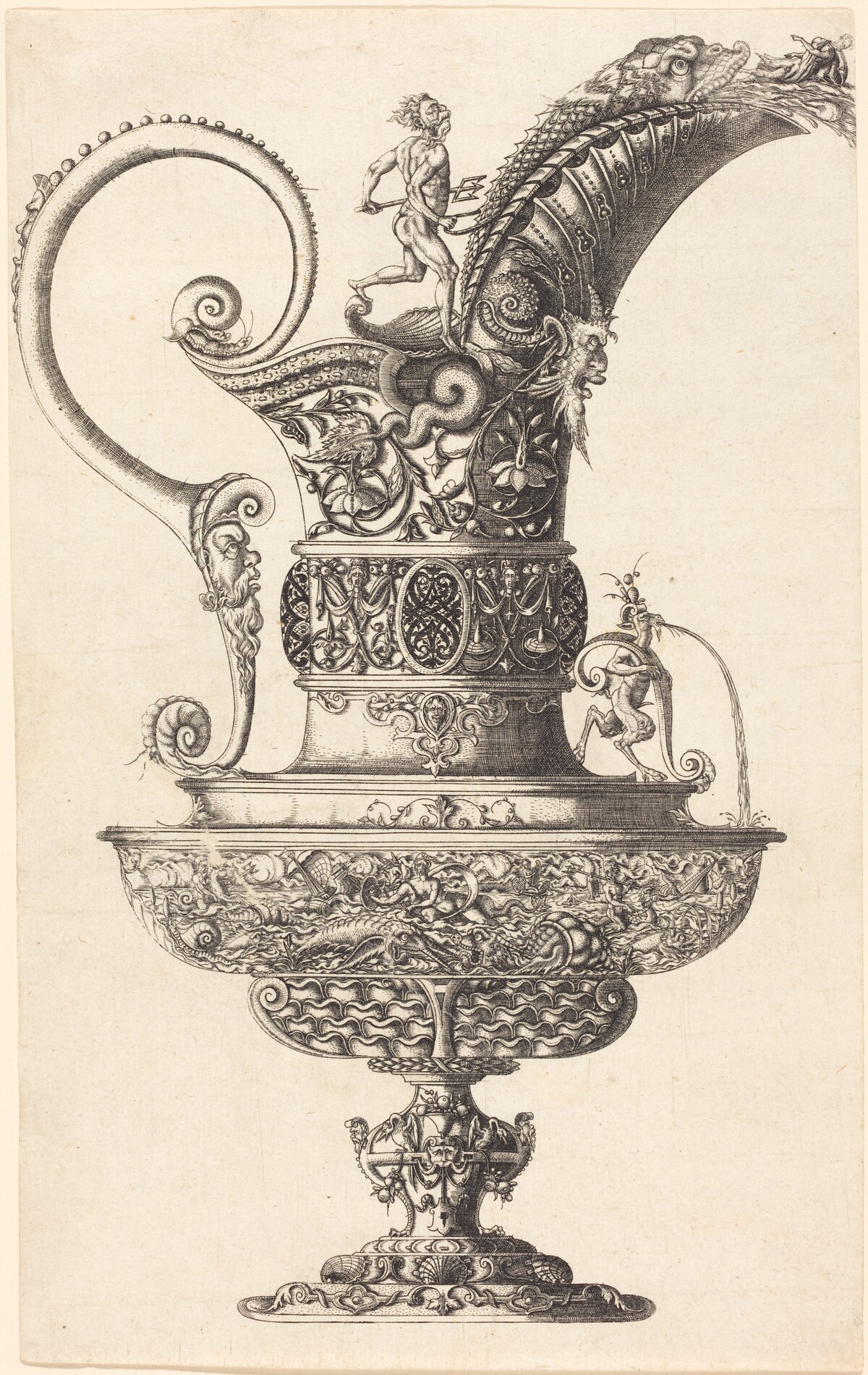 Jar with Neptune by Wenzel Jamnitzer I