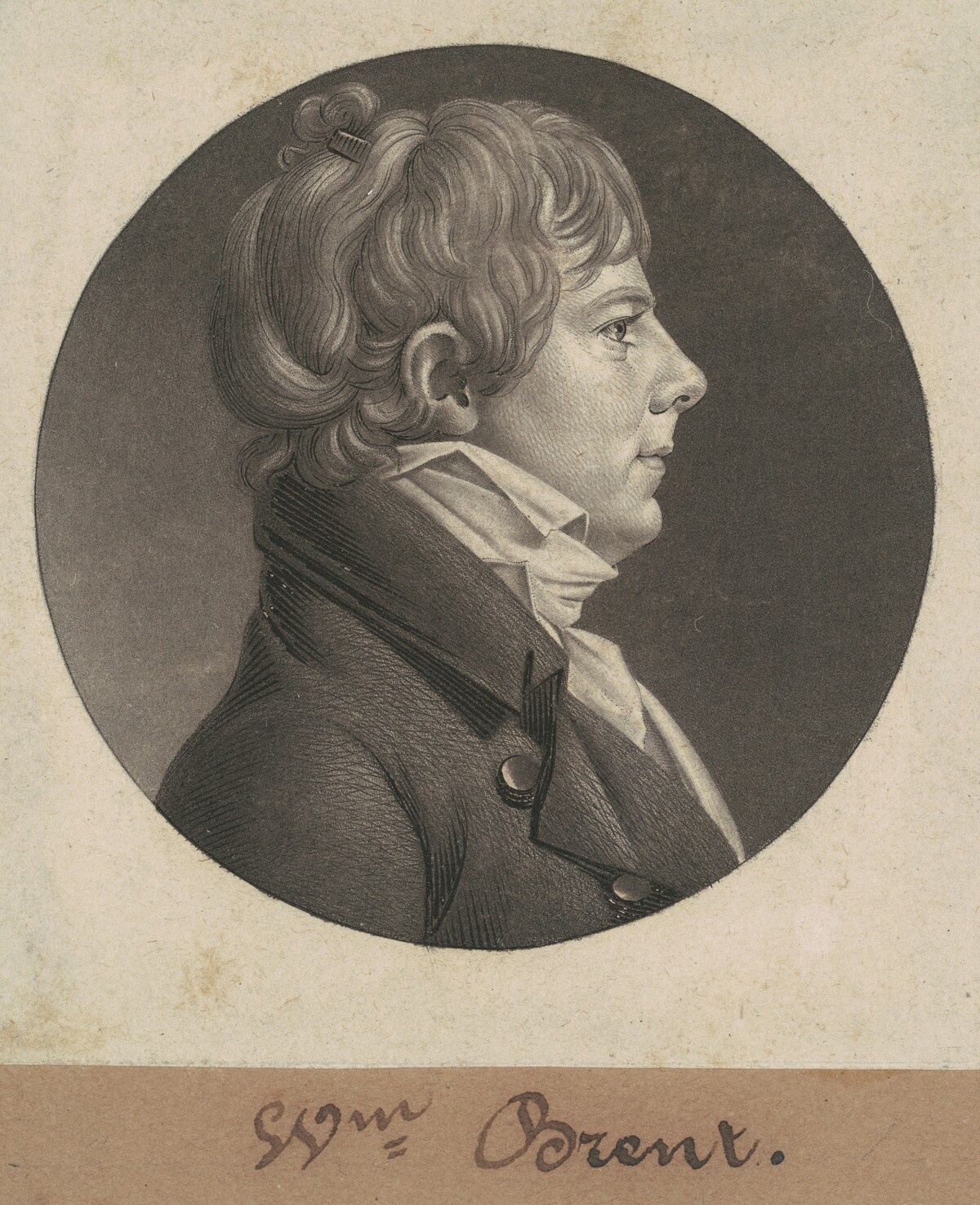 William Brent by Charles B. J. Févret de Saint-Mémin
