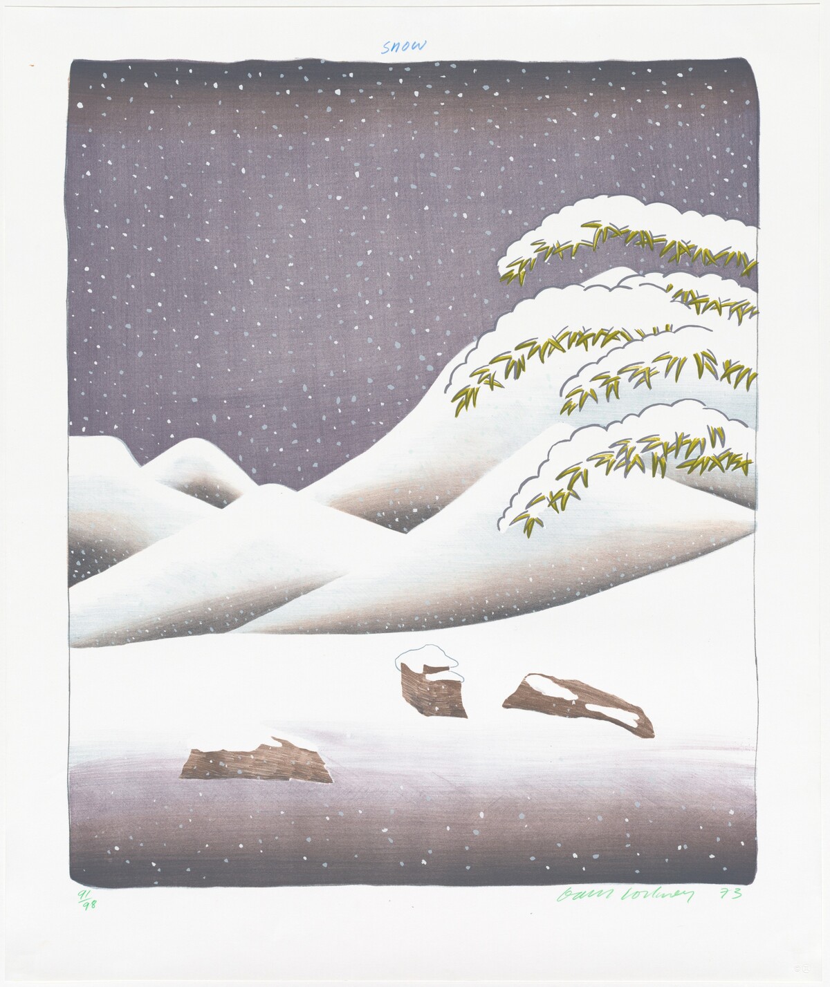 Snow by David Hockney