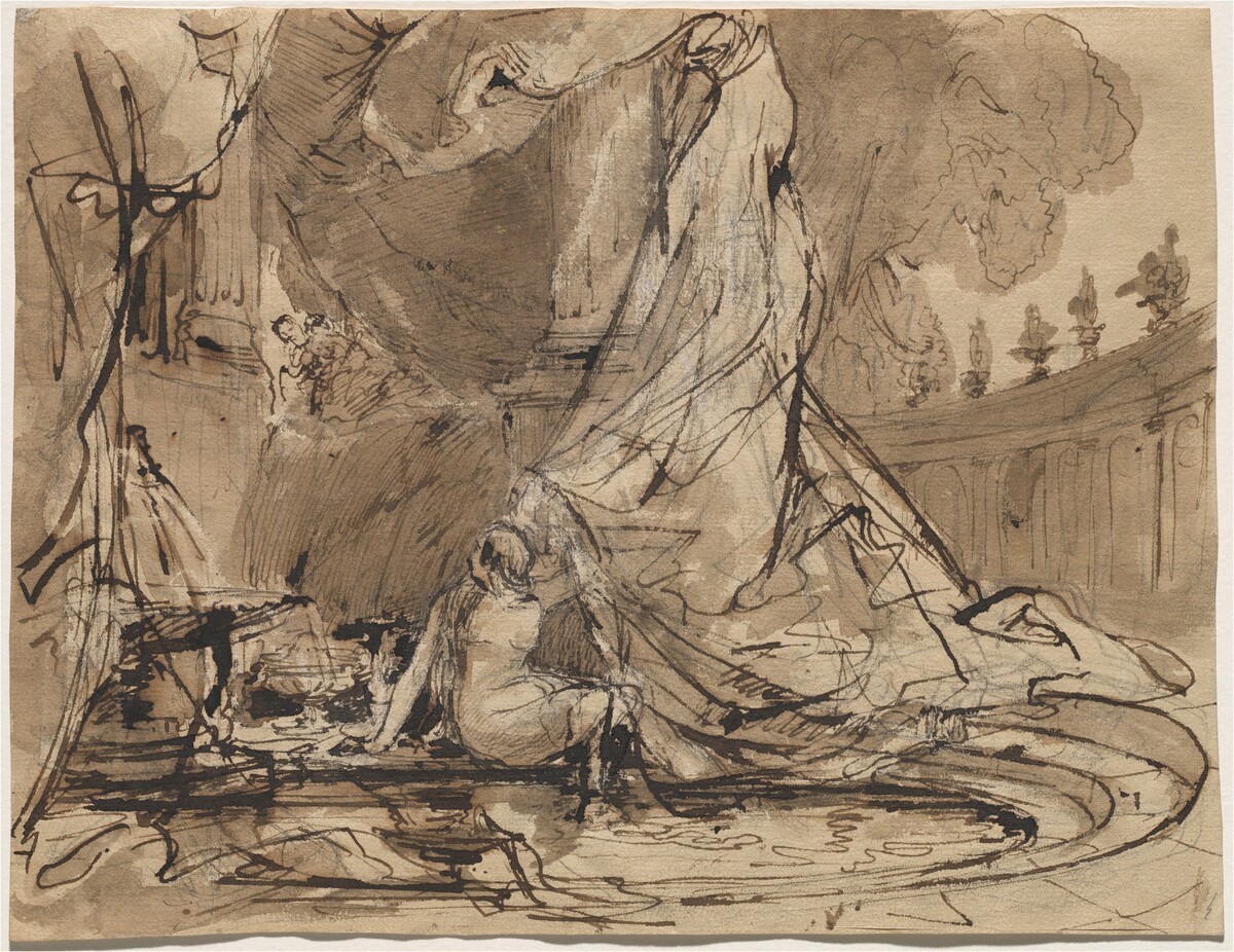 David and Bathsheba by Carl Blechen