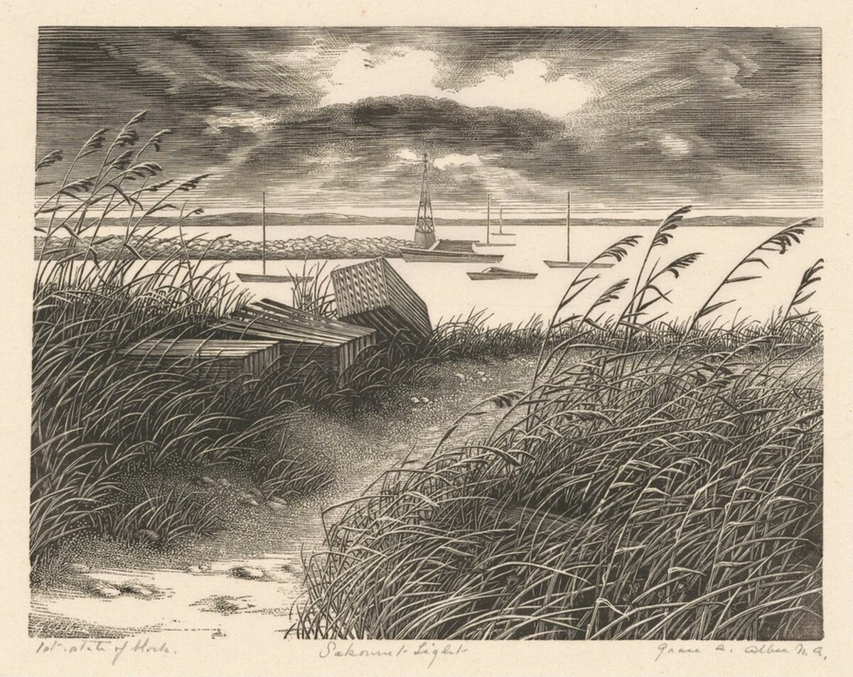 Sakonnet Light by Grace Albee