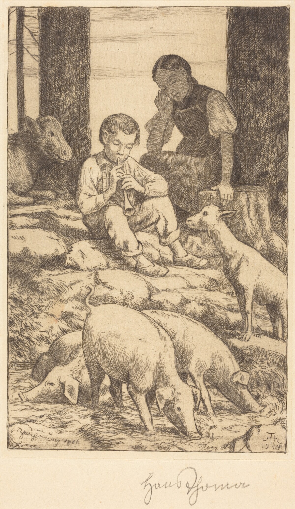 Pastoral by Hans Thoma