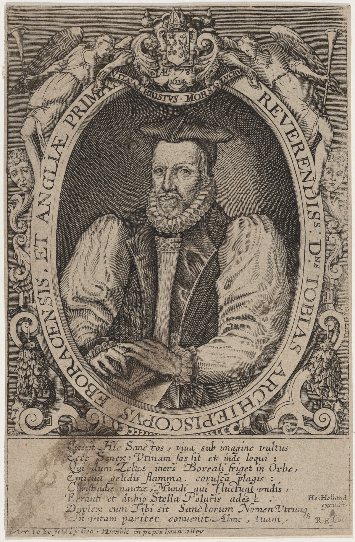 Tobias Matthew, Archbishop of York by Renold Elstrack