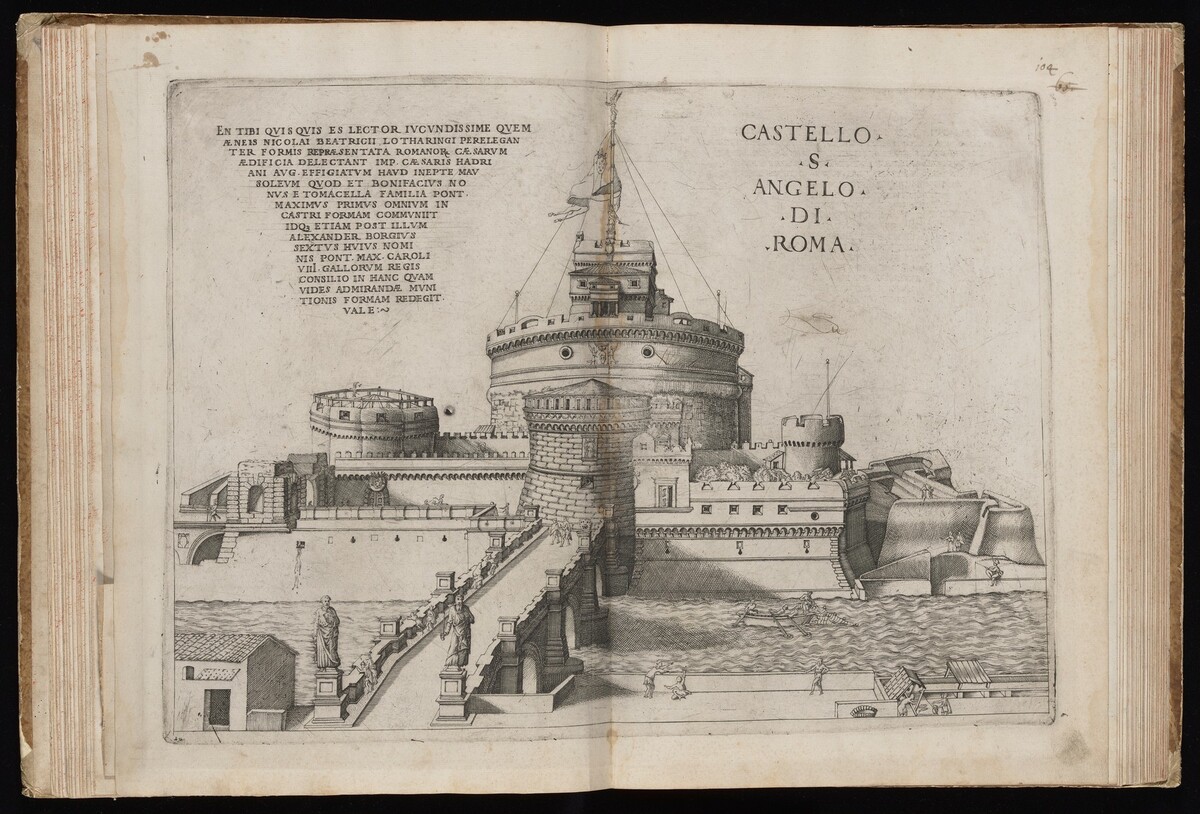 Castello S. Angelo di Roma [Castel Sant'Angelo in Rome] by Nicolaus Beatrizet