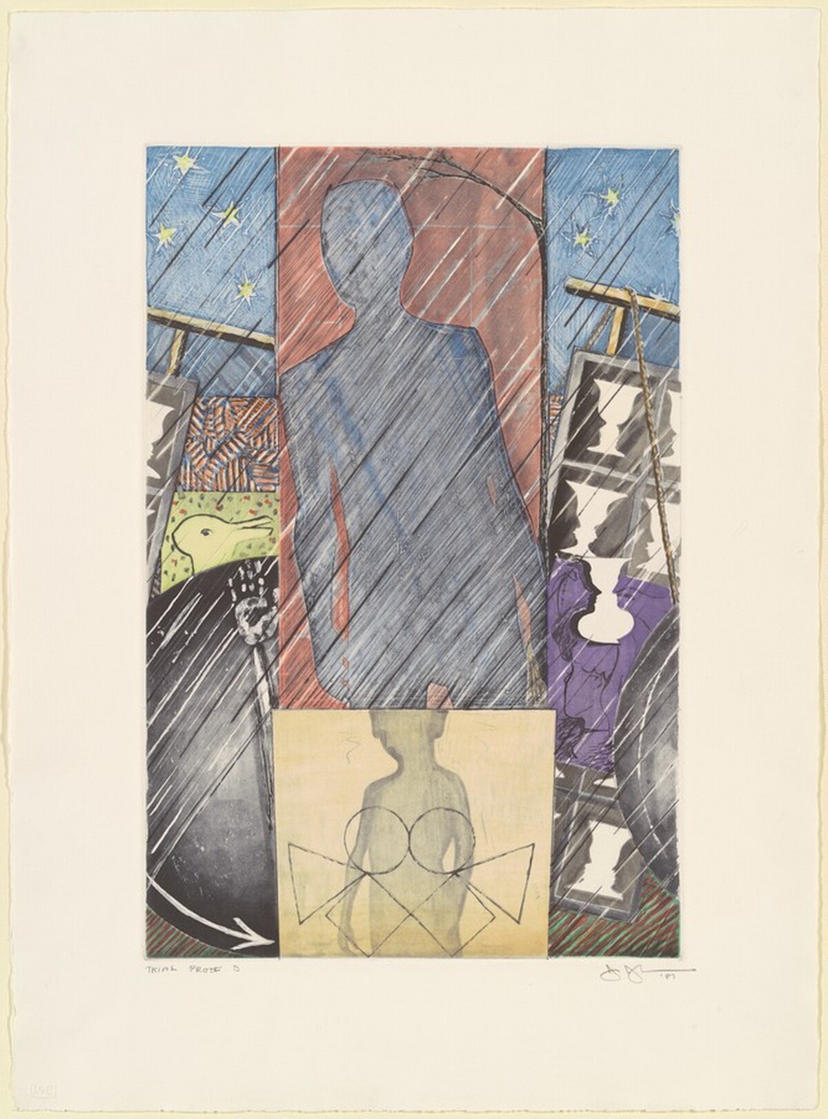 The Seasons (Spring) [trial proof] by Jasper Johns
