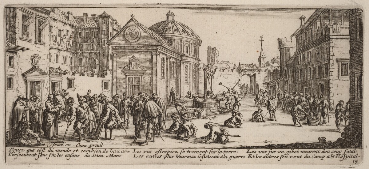 The Hospital by Gerrit van Schagen after Jacques Callot