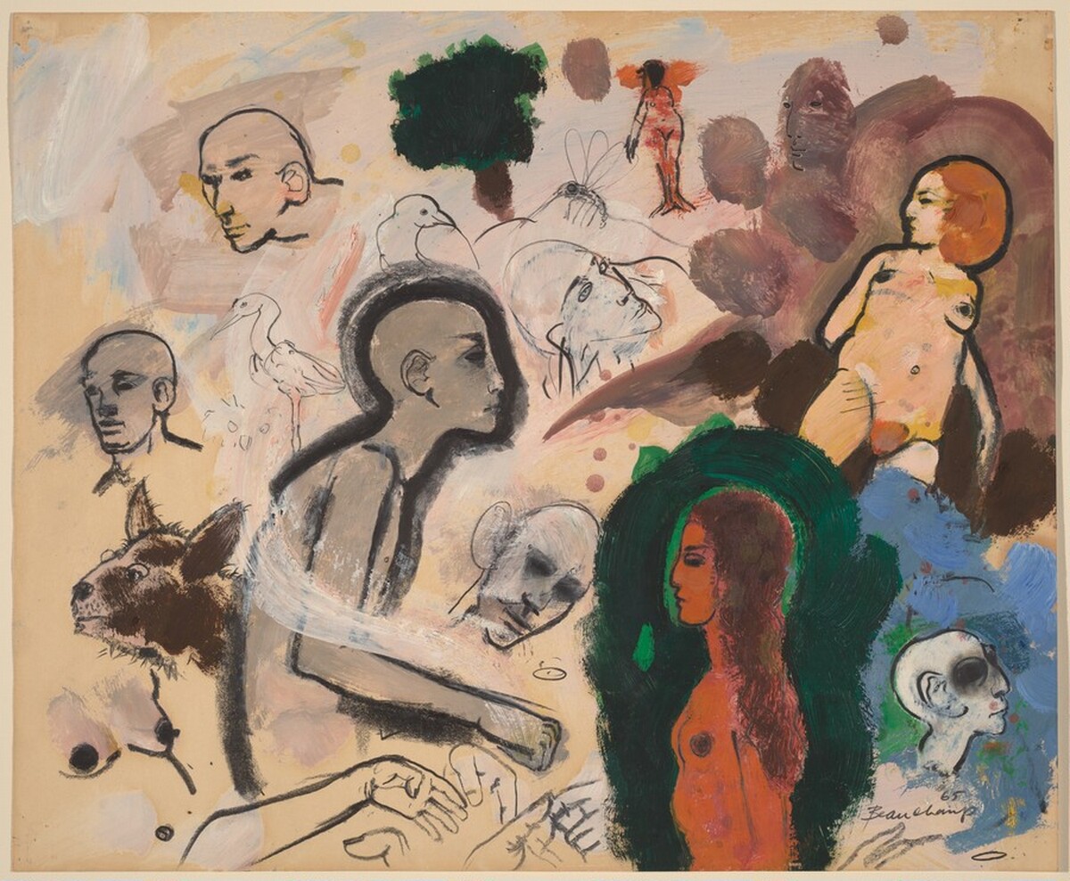 Untitled [figure studies] by Robert Beauchamp