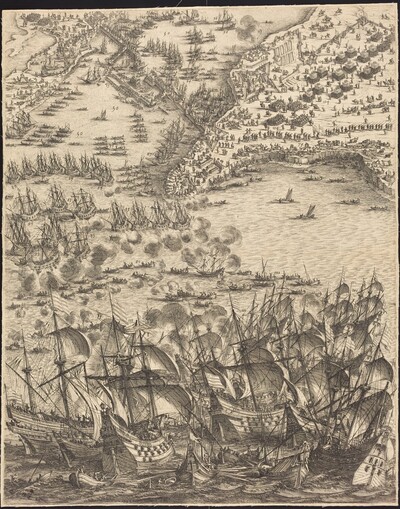 The Siege of La Rochelle [plate 11 of 16; set comprises 1952.8.97-112]