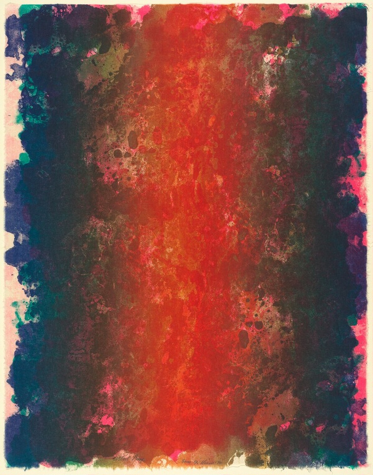 Fire (artist proof) by Sam Gilliam