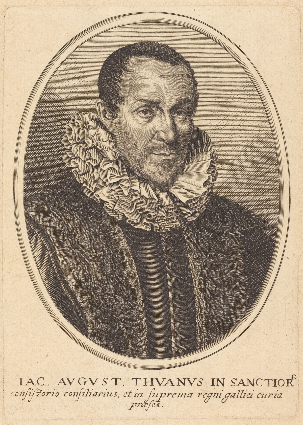 Jacques-Auguste de Thou by Balthasar Moncornet