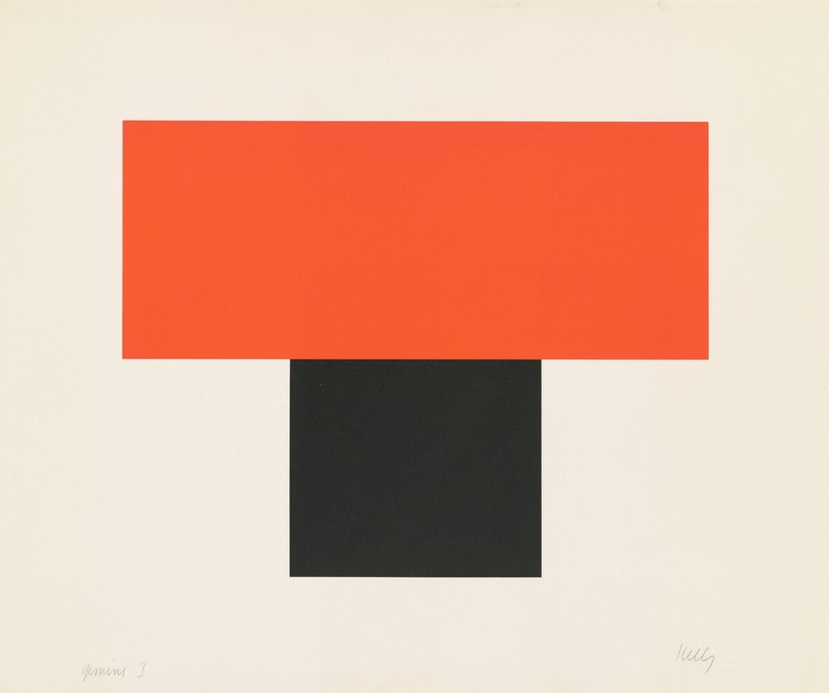 Red-Orange over Black by Ellsworth Kelly